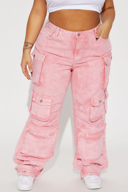 Pantalones Cargo de Tiro Bajo, Corte Suelto - Image 10