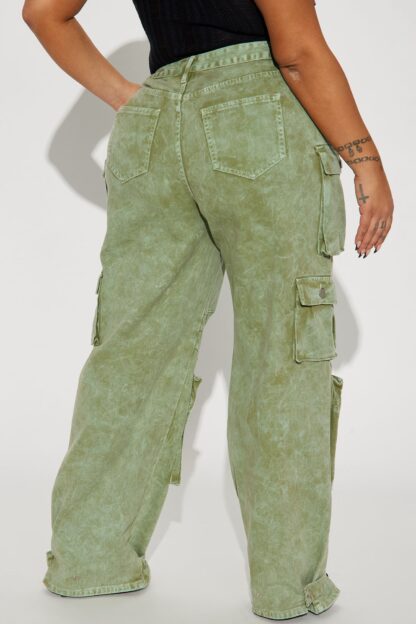 Pantalones Cargo de Tiro Bajo, Corte Suelto - Image 25