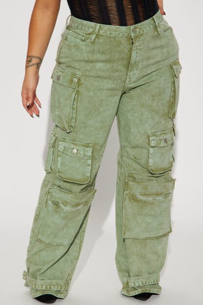 Pantalones Cargo de Tiro Bajo, Corte Suelto - Image 26