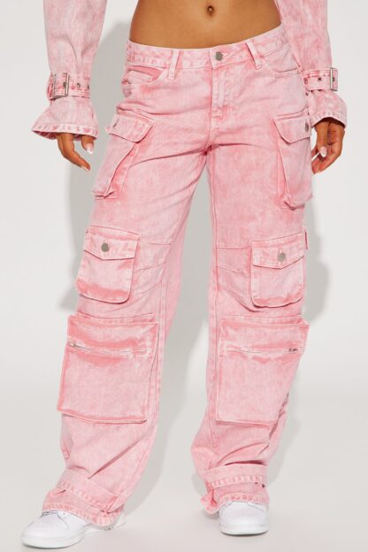 Pantalones Cargo de Tiro Bajo, Corte Suelto - Image 5