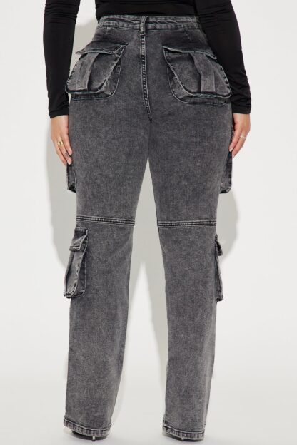 Jeans Cargo Elasticados con Detalles Metálicos - Image 9