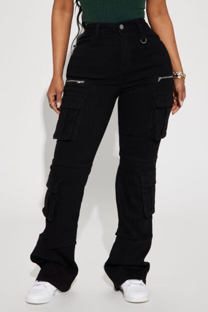 Jeans Cargo Elasticados con Detalles Metálicos - Image 2