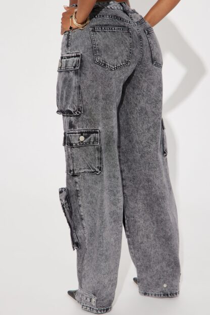 Pantalones Cargo de Tiro Bajo, Corte Suelto - Image 15