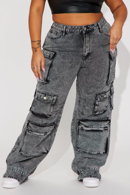 Pantalones Cargo de Tiro Bajo, Corte Suelto - Image 16