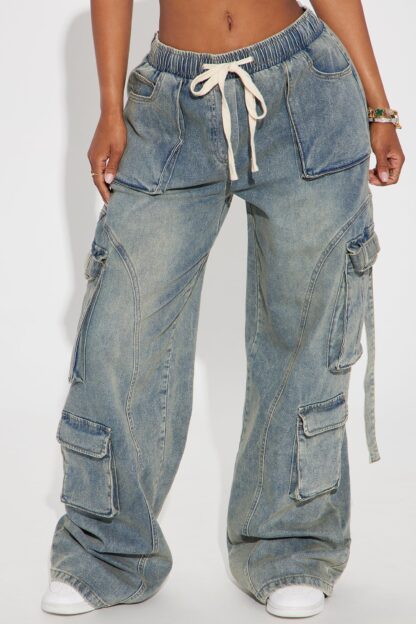 Jeans Cargo Holgados de Estilo Vintage - Image 3