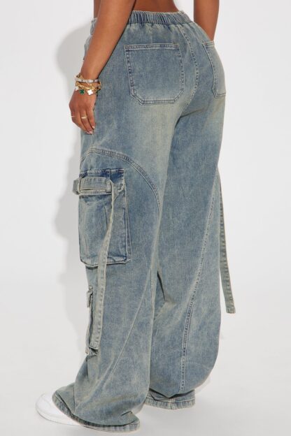 Jeans Cargo Holgados de Estilo Vintage - Image 4