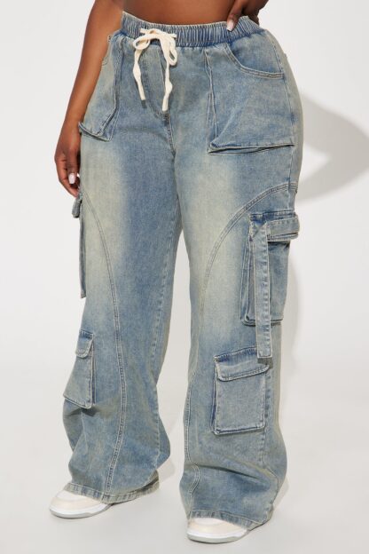 Jeans Cargo Holgados de Estilo Vintage - Image 6