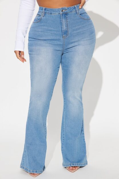 Jeans Bootcut Stretch de Corte Alto - Lavado Medio - Image 5