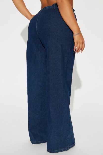 Pantalones Vaqueros de Corte Recto para Negocios - Lavado Oscuro - Image 6