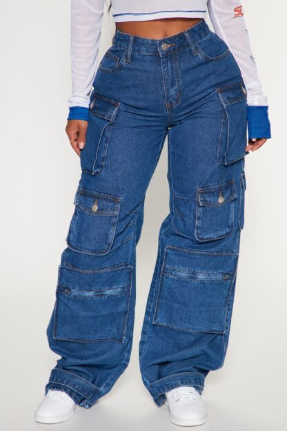 Pantalones Cargo de Tiro Bajo, Corte Suelto - Image 27