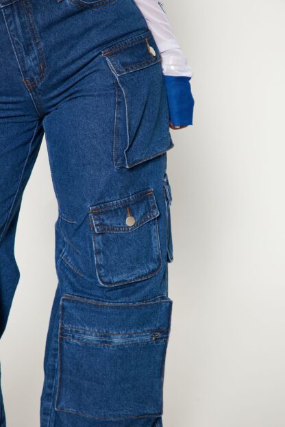 Pantalones Cargo de Tiro Bajo, Corte Suelto - Image 29