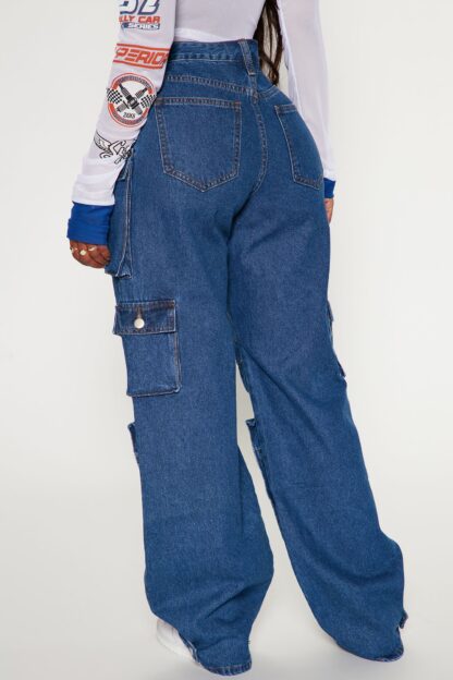 Pantalones Cargo de Tiro Bajo, Corte Suelto - Image 30