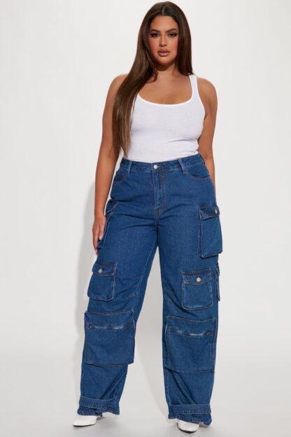 Pantalones Cargo de Tiro Bajo, Corte Suelto - Image 31