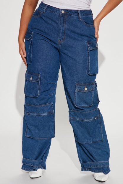 Pantalones Cargo de Tiro Bajo, Corte Suelto - Image 32