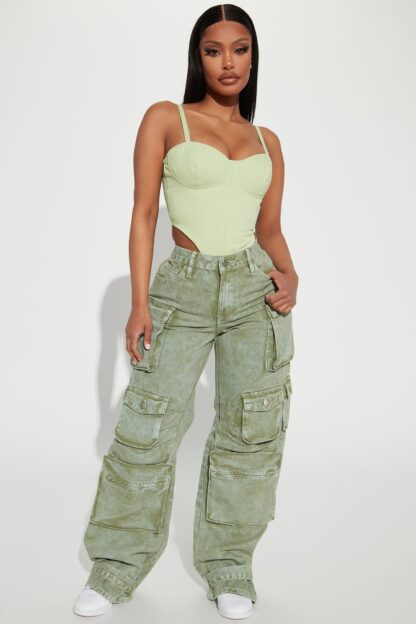 Pantalones Cargo de Tiro Bajo, Corte Suelto - Image 21