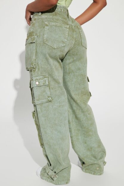 Pantalones Cargo de Tiro Bajo, Corte Suelto - Image 23